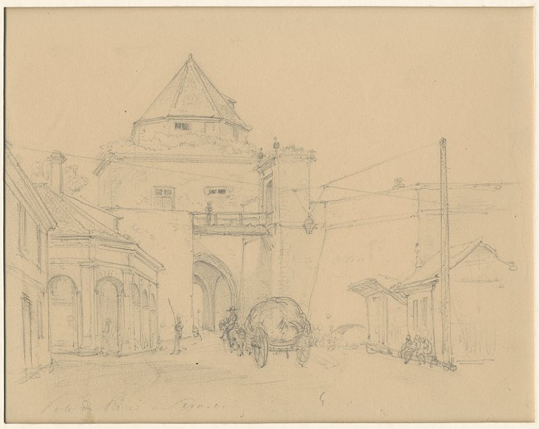 VUE DE STRASBOURG : PORTE DE PIERRE_0